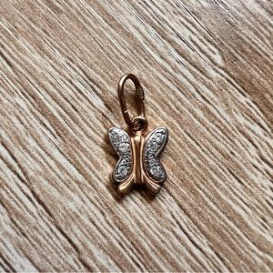 Gold butterfly charm, 585 - 14 carat